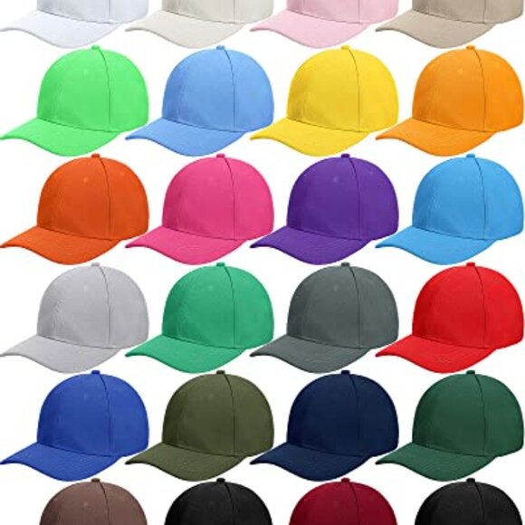 Blank Baseball Caps Adjustable Back Strap Unisex Plain Classic Retro Trucker - Picture 2 of 8